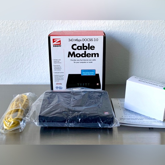 Zoom 343 Mbps DOCSIS 3.0 Cable Modem - Model 5341 - Tested & Works - Picture 4 of 10